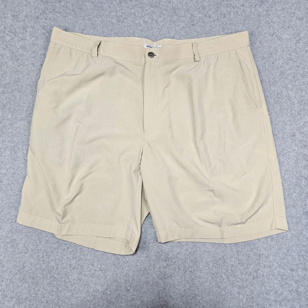 Peter Millar Shorts Mens 40 Tan Shackleford Performance Hybrid Golf Short 8"
